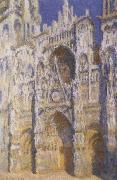 Claude Monet Rouen Cathedral in Brights Sunlight painting